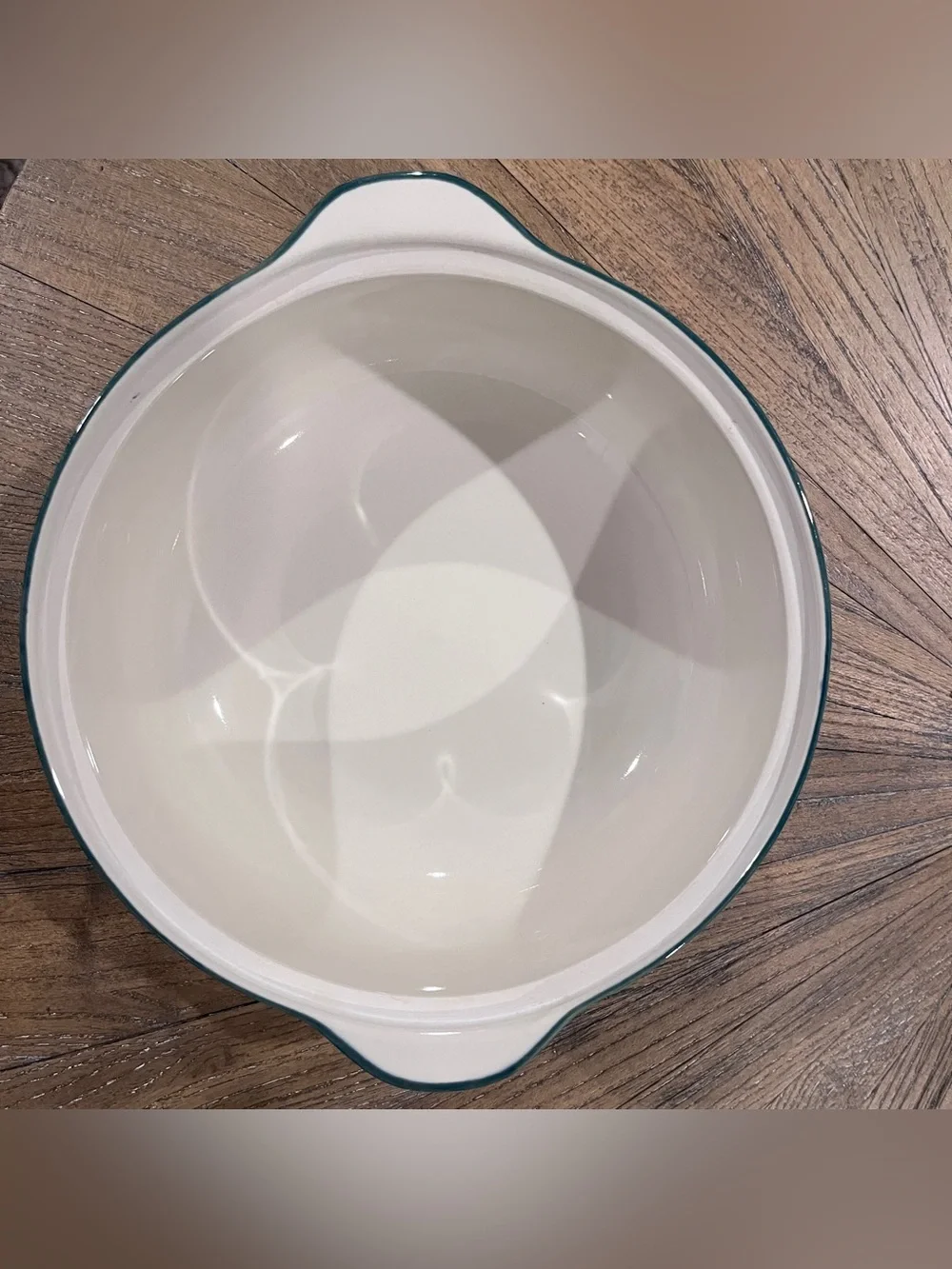 Christmas Tienshan Folk Craft Cabin in the Snow 8 Cup Covered Casserole Dish